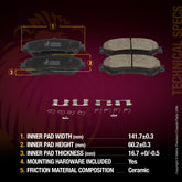 WHAT'S IN THE KIT: 2x Front Brake Rotor 09.C545.11, 1x Front Ceramic Brake Pad Set D1737